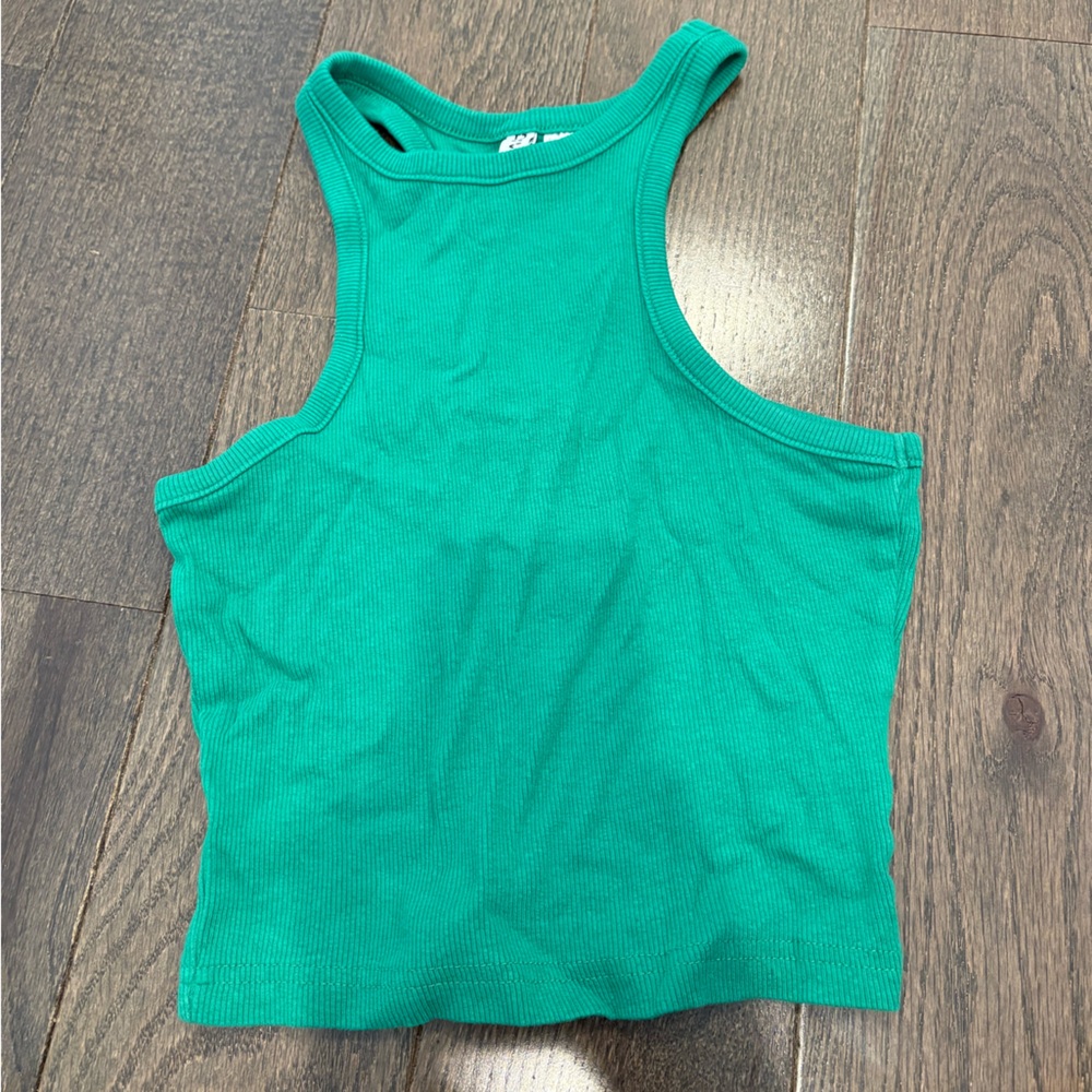 H&M Teal Ribbed Tank Top